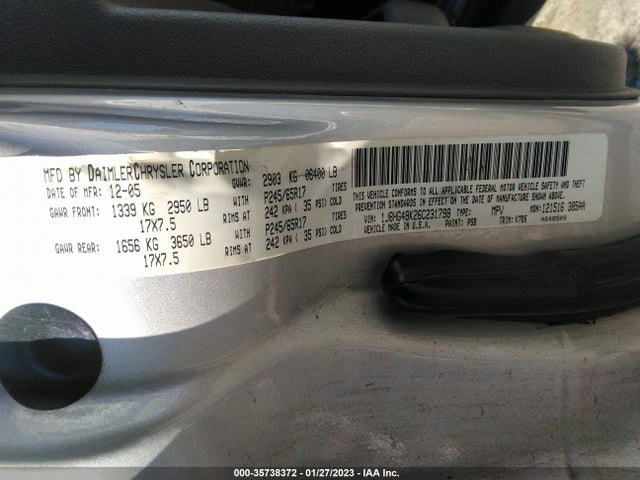 Jeep Commander 2006 1J8HG48K26C231798 Image 10
