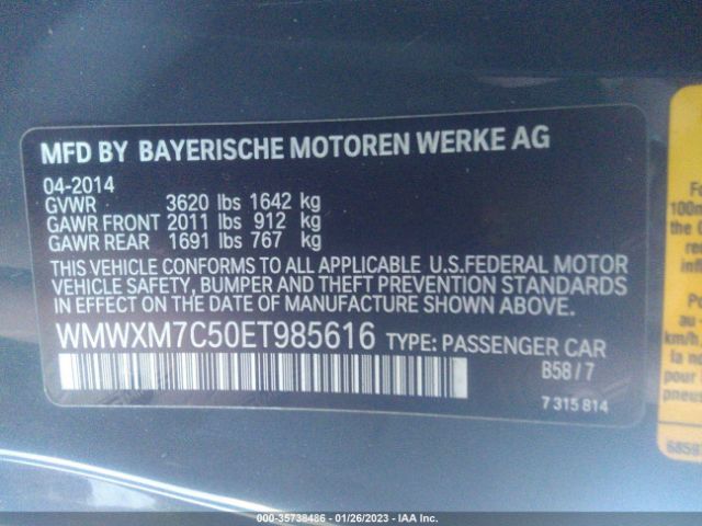 WMWXM7C50ET985616 Mini COOPER HARDTOP