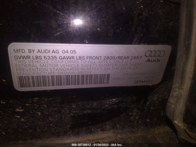 WAUDL74F05N114426 Audi A6