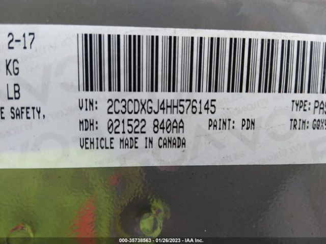 2C3CDXGJ4HH576145 Dodge Charger R/t Scat Pack