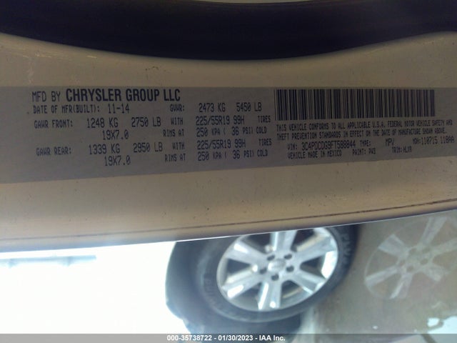 Dodge Journey Limited 2015 3C4PDCDG9FT588844 Image 9