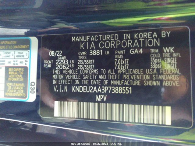 KNDEU2AA3P7388551 KIA SELTOS S