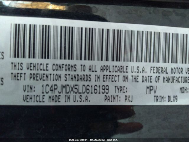 1C4PJMDX5LD616199 Jeep Cherokee Limited