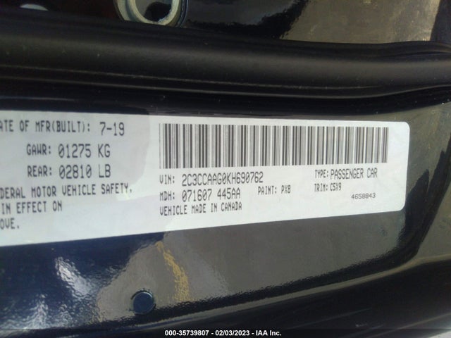 2C3CCAAG0KH690762 Chrysler 300 Touring