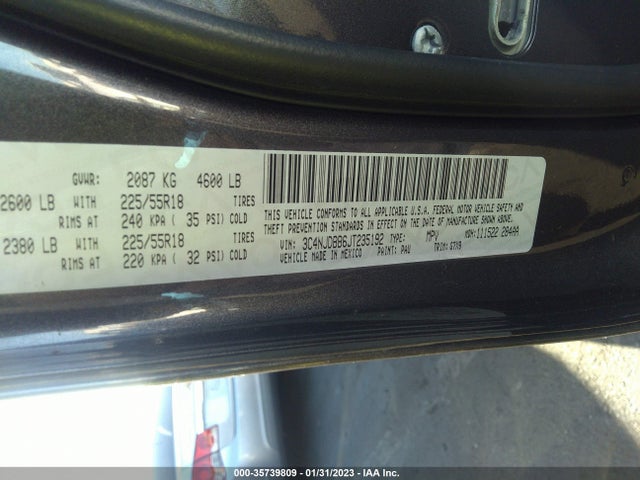 3C4NJDBB6JT235192 Jeep Compass Latitude