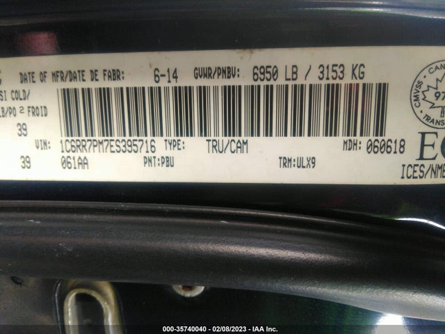 1C6RR7PM7ES395716 RAM 1500 Longhorn Limited