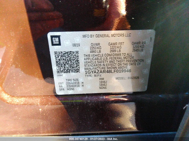 2020 Cadillac XT4, VIN: 1GYAZAR48LF019946