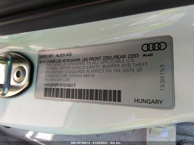 2015 Audi A3, VIN: WAUEFGFF1F1015017