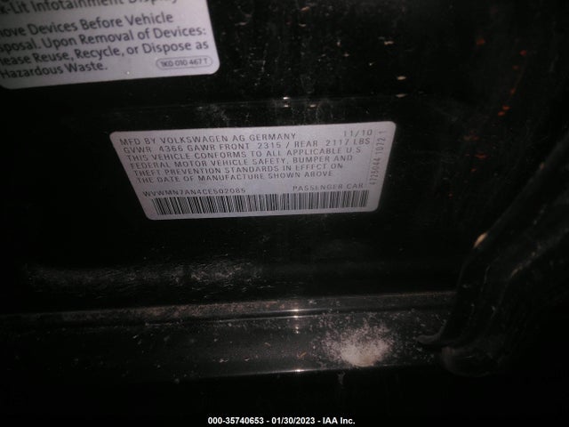 WVWMN7AN4CE502085 Volkswagen Cc R-line