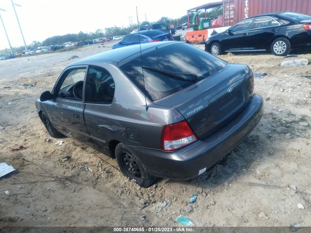 2002 HYUNDAI ACCENT GS VIN: KMHCG35CX2U210836