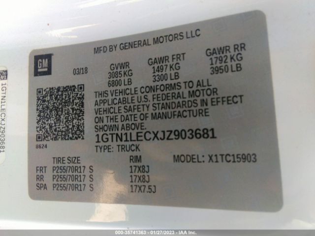 1GTN1LECXJZ903681 GMC SIERRA 1500