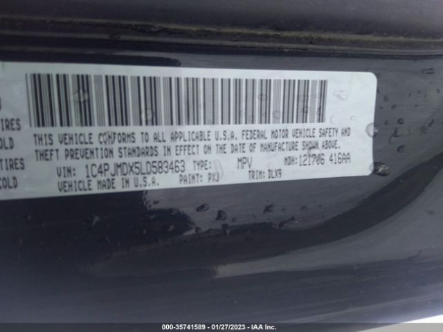 1C4PJMDX5LD583463 Jeep Cherokee Limited