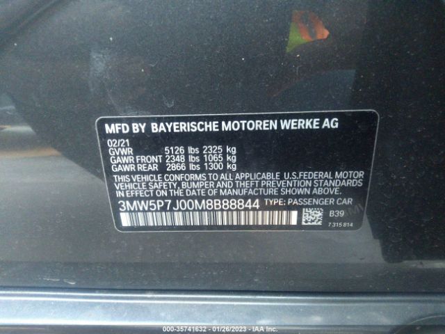 3MW5P7J00M8B88844 BMW 3 Series 330e