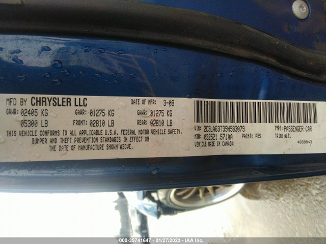Chrysler 300 300c Hemi 2009 2C3LA63T39H583079 Image 10