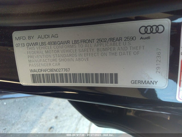 Audi A6 2.0t Premium Plus 2014 WAUDFAFC8EN027767 Image 9