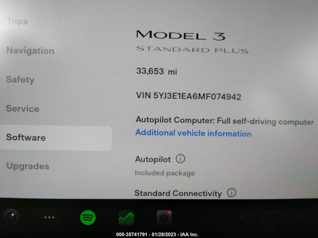 Tesla Model 3 Standard Range Plus 2021 5YJ3E1EA6MF074942 Image 7