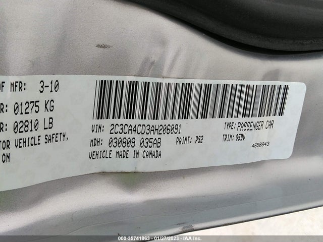 2C3CA4CD3AH206091 Chrysler 300 Touring