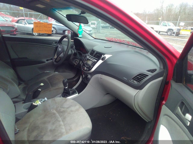 2012 HYUNDAI ACCENT GLS VIN: KMHCT4AEXCU167786