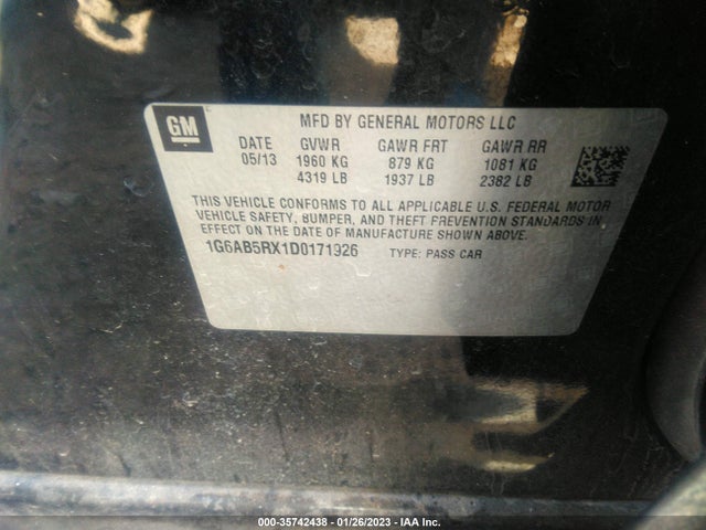 Cadillac ATS LUXURY 2013 1G6AB5RX1D0171926 Image 11
