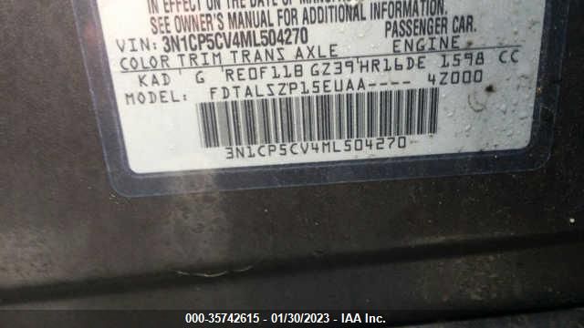 3N1CP5CV4ML504270 Nissan KICKS SV