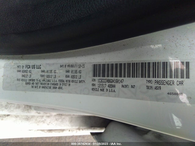 Chrysler 200 Limited 2016 1C3CCCAB6GN160147 Image 11