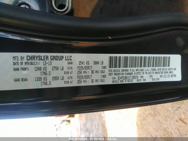 Dodge Journey Sxt 2014 3C4PDDBG1ET185576 Image 9