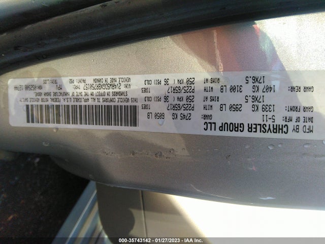 Volkswagen ROUTAN SEL 2011 2V4RW5DGXBR750157 Image 10