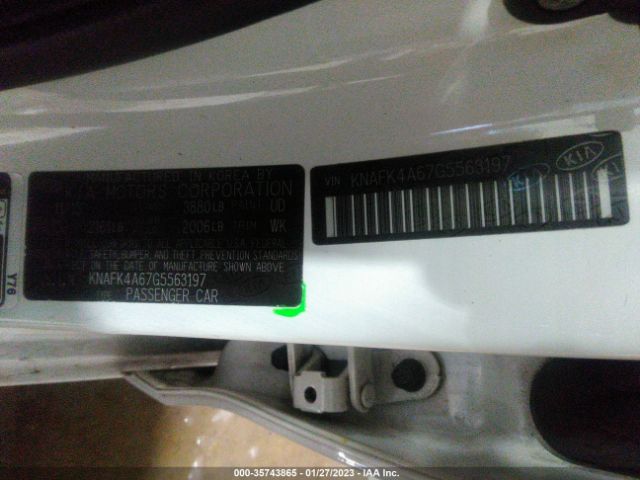 KNAFK4A67G5563197 KIA FORTE LX