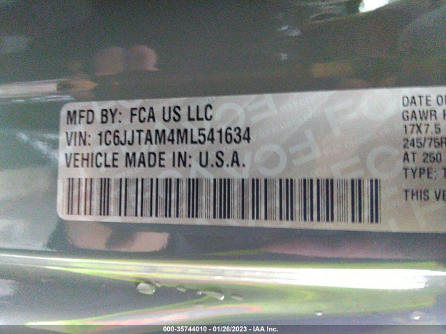 Jeep Gladiator Sport S 2021 1C6JJTAM4ML541634 Image 9