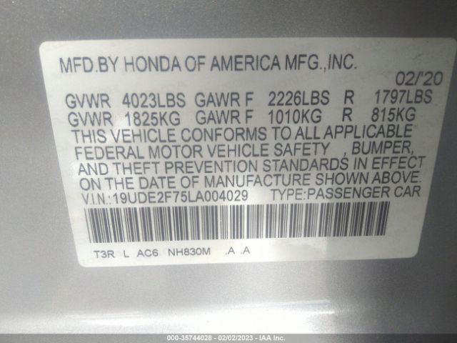 19UDE2F75LA004029 Acura Ilx Pkg