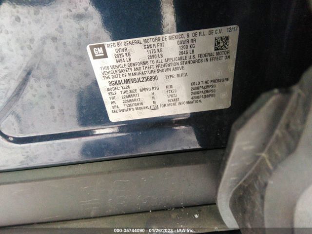 3GKALMEV9JL236890 GMC Terrain Sle