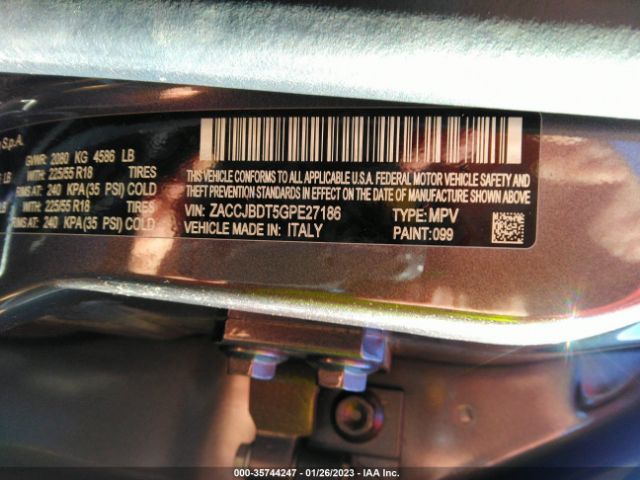 ZACCJBDT5GPE27186 Jeep Renegade Limited