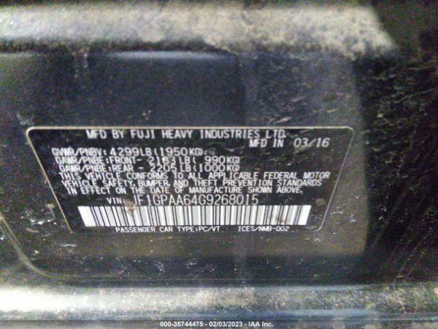 JF1GPAA64G9268015 Subaru Impreza Wagon 2.0i