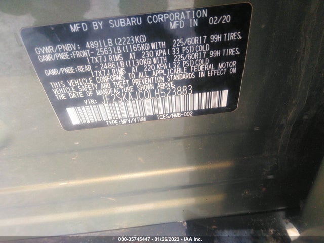 Subaru Forester Premium 2020 JF2SKAJC0LH523883 Image 10