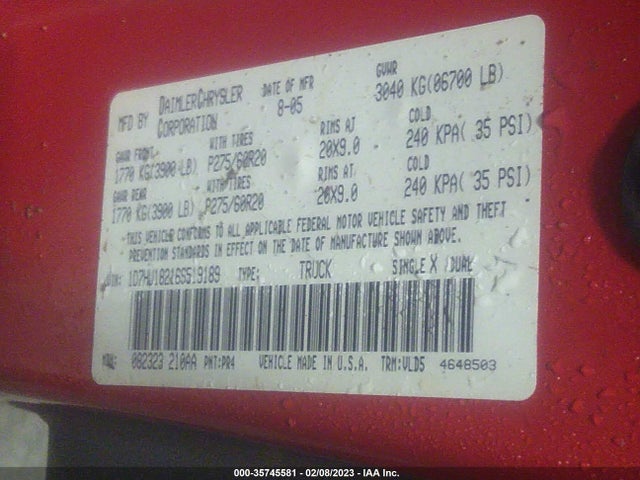 Dodge Ram 1500 Laramie 2006 1D7HU18216S519189 Image 10
