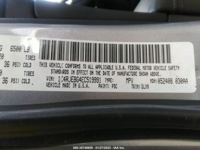 1C4RJEBG4EC519991 Jeep Grand Cherokee Limited