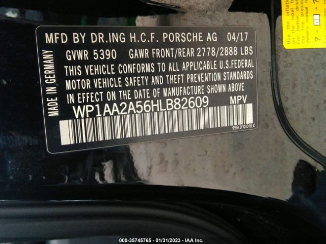 WP1AA2A56HLB82609 Porsche Macan