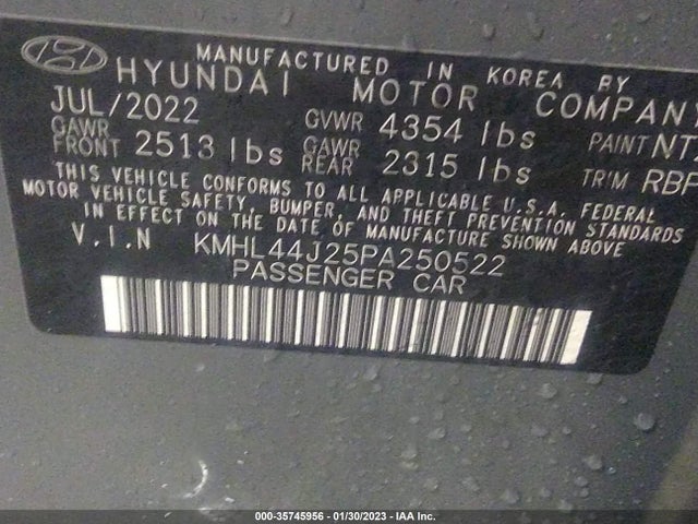 2023 Hyundai Sonata, VIN: KMHL44J25PA250522