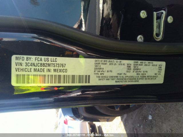 3C4NJCBB2MT573767 Jeep Compass Altitude