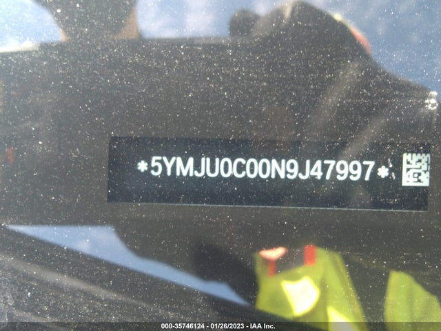 2022 BMW X5, VIN: 5YMJU0C00N9J47997