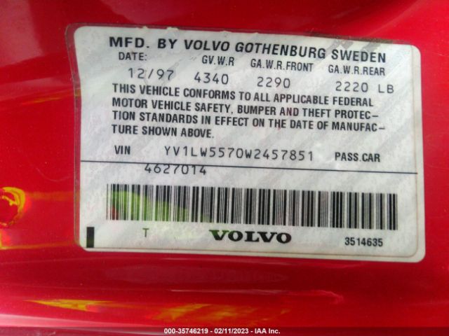 YV1LW5570W2457851 Volvo V70