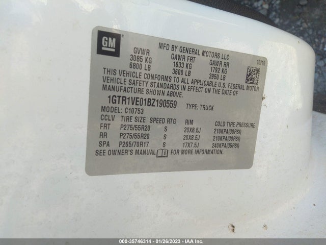GMC Sierra 1500 Sle 2011 1GTR1VE01BZ190559 Image 9