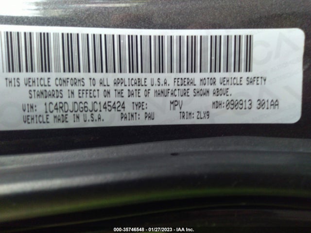Dodge DURANGO GT 2018 1C4RDJDG6JC145424 Image 9