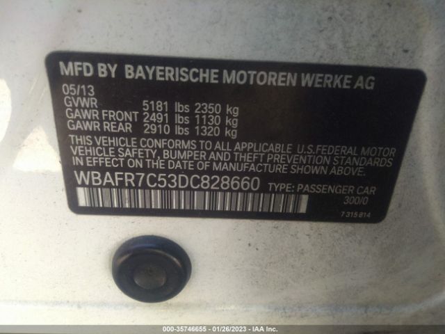 WBAFR7C53DC828660 BMW 5 Series 535i