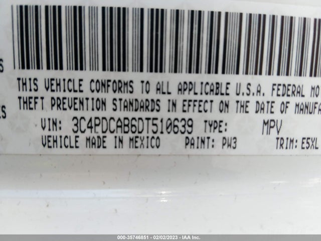Dodge Journey American Value Pkg 2013 3C4PDCAB6DT510639 Image 10