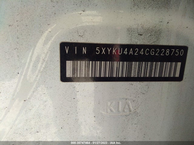 2012 KIA SORENTO EX VIN: 5XYKU4A24CG228750