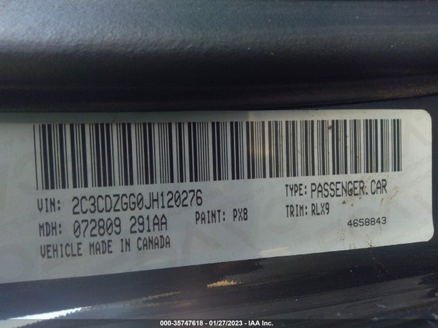Dodge Challenger Gt 2018 2C3CDZGG0JH120276 Image 9
