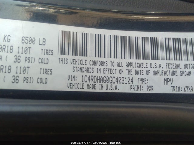 Dodge Durango Sxt 2016 1C4RDHAG0GC403104 Image 9