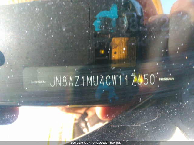 2012 NISSAN MURANO SL VIN: JN8AZ1MU4CW117650