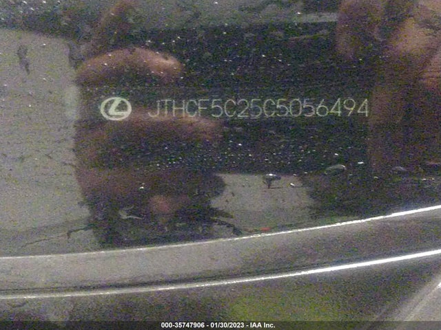 2012 LEXUS IS 250 VIN: JTHCF5C25C5056494